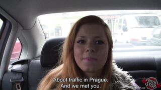 Euro cutie gives her booty for cash