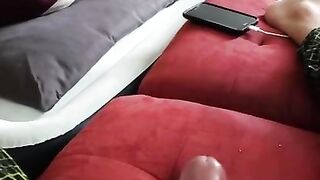 Covid got me Bored I Started Stroking in Front of my Mother in Law