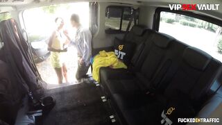 FUCKEDINTRAFFIC - CAROL MARF BIG ASS EBONY CZECH WENCH HARDCORE CAR SCREW - VIPSEXVAULT