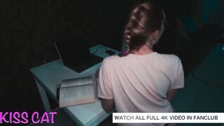 Tied Stepsister and Drilled for Watching Porn - POV Therapy