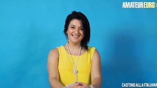 CASTINGALLAITALIANA - OVERWEIGHT BRUNETTE PAOLA DIAMANTE ROUGH BOOTY SLAM TRY-OUT - AMATEUREURO