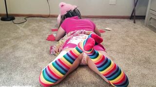 Little sister gets an accidental creampie by stepbrother