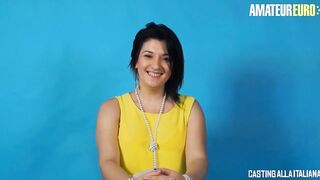CASTINGALLAITALIANA - PLUMP BRUNETTE PAOLA DIAMANTE ROUGH BOOTY SLAM AUDITION - AMATEUREURO