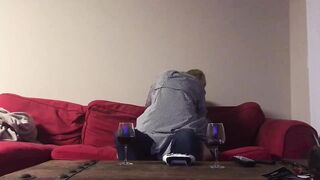 Polish mature with big melons is screwing her partner, instead of watching a clip with him