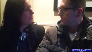 JIM SLIDE - British posh cougar in underware pulls youthful bloke