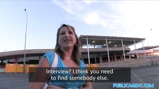 PublicAgent Golden-haired public sex with stranger