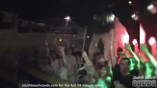 wild party girls getting naked on vacation in key west florida