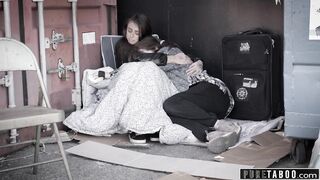 PURE TABOO Evelyn Claire Spanks Desperate Gia Derza During first Lesbian Experience