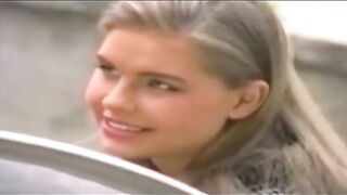 Blue- eyed golden-haired is in the mood to get doublefucked during a three-some, until she cums