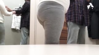 Public fk Kohl’s dressing room pregnant golden-haired Kohls retail associate bbc thirsty bangs on the clock