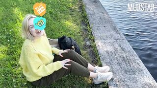 Livecam beauty sucked in the park for money -- Murstar