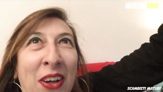 SCAMBISTIMATURI - ITALIAN GRANNY GETS BANGED IN HER BIG ASS AND SOAKED SNATCH - AMATEUREURO