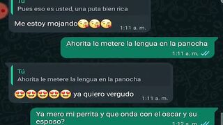 WHATSAPP CHAT WITH MY FRIEND SON OSCARIN'S MAMMA