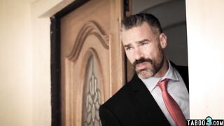 BBW MILF wife Natasha Worthy surprised with big ramrods on her anniversary