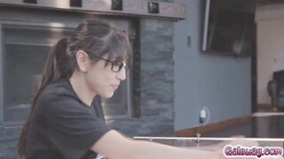 Whitney even goes as far as groping their perky boobs beneath their shirts