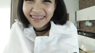 Busty Thai brunette is in the mood for a fine fuck and an intense orgasm