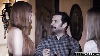 PURE TABOO Babysitter Gabbie Carter Accedes To 3-Some With Kinky Couple