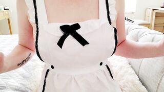 JOI From The Hotel Room Service Maid After This Hottie Walks In On YOU Jerking Off!