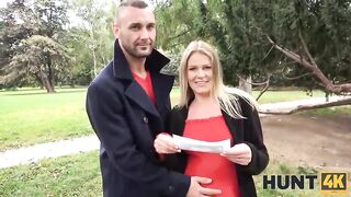 Kinky guy took money and let a stranger fuck his preggy wife in front of him