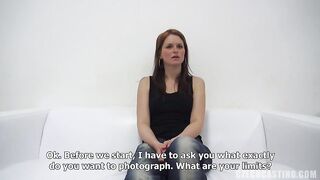 Adela is moaning while getting fucked during a porn video casting, because it feels so admirable