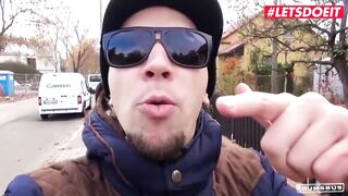 BumsBus - Lady Paris Busty Aged German Brunette hair Hair Naughty Fuck In The Backseat - LETSDOEIT