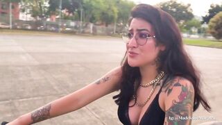 I learn to drive a motorcycle during the time that my teacher controls my lush until I cum