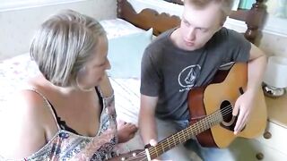 Chunky older with big tits is spreading her legs wide open to get banged hard