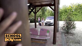 itsPOV: Teen bitches Tiffany Tatum, Mona Blue and Marilyn Sugar in foursome on PornHD