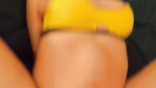 Nonstop ANAL CUMMING! PREGNANT girlfriend MULTIPLE ORGASMS from obese schlong in her booty! POV