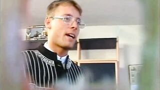 Older golden-haired woman with small titties is in the mood to have sex with a younger stud