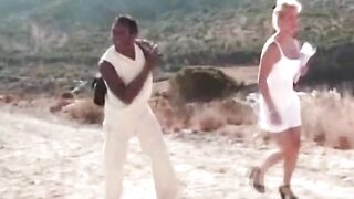 British retro messy MILF gets interracial anal