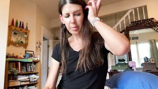 Mother I'd Like To Bang almost gets caught sucking my weenie by her stepmom right as I cum POV. Still swallows it