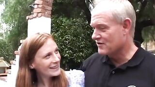 Pregnant redhead beauty joins lucious bacchanalia