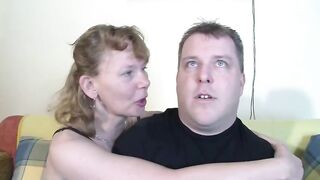 Bulky stud has to watch his wife fucking another stud, after giving him an astonishing oral job sex