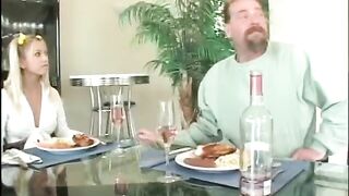 That Hottie makes out with one dude during the time that the other eats out her snatch