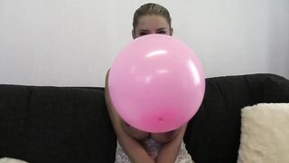 Big breasts Lady and pink balloon (Lady Pink)