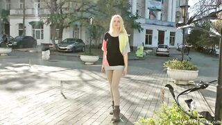 Picked up and paid to show her bushy muff