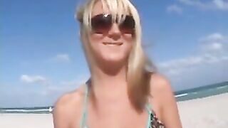Pleasing blond is having sex with a stud that babe met during a vacation out of her boyfriend