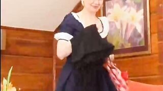 Russian older woman, Ira is having casual sex with a excited stud who has a massive knob