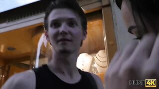 HUNT4K. Cuckolding in front of bf for cash