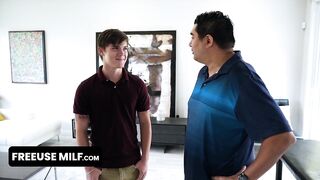 FreeUse Mother I'd Like To Screw - Buxom Blonde Mother I'd Like To Bang Offers Her Ideal Body To Their Guest To Do Soever This Dude Desires