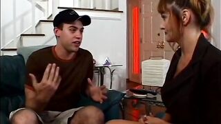 The dude loves it when the milf puts his wang in her mouth