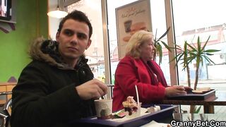 guy picks up massive 80 years old granny