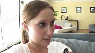 Hot lesbian cunnilingusers rub down twat on the couch