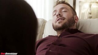 After sucking a rock hard shlong, Jenna Reid got down and obscene with Chad White