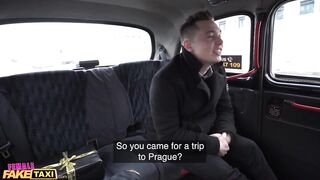 Female Fake Taxi That Dude cums 3 times when he fucks Sofia Lee in a taxi