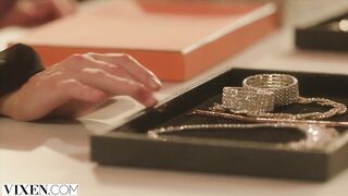 VIXEN Sexy golden-haired bombshell Kenzie Anne seduces married dude