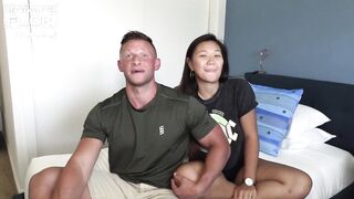 Ripped DILF Heath Hooks Up With A Thick Asian Teen For His first Porn!