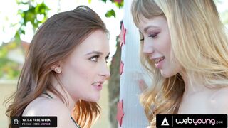 College Chick Has Some Soaked Chemistry With The Giving A Kiss Booth Hottie Ivy Wolfe