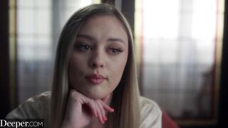 Deeper. Gorgeous Amber Moore can't resist a guy in uniform